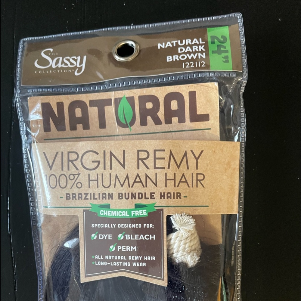 Sassy natural virgin remy Brazilian bundle